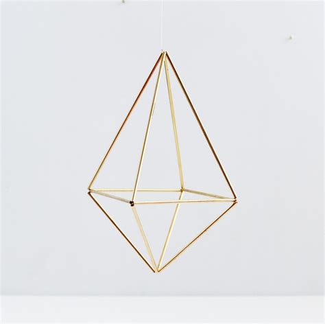 The Diamond Brass Air Plant Holder Modern Minimalist Etsy