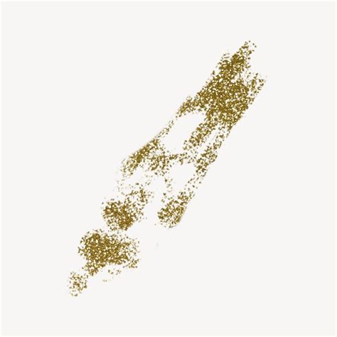 Gold glitter brush stroke graphic | Premium PSD - rawpixel