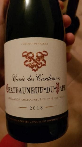 2018 Caves Saint Ronain Châteauneuf du Pape Cuvée des Cardiniers