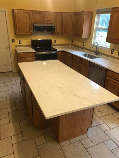 Karis Lg Viatera Quartz Installation Gallery Granite Works Of Pa