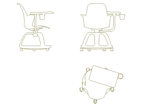 Silla Escolar En Autocad Descargar Cad Gratis Kb Bibliocad