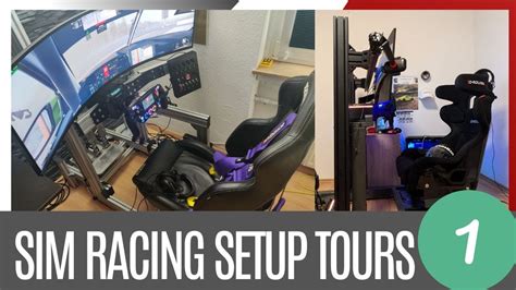 sim racing setup tours  sim rigs der community room  youtube