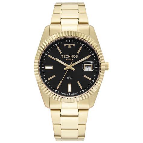 Relógio Technos Feminino Riviera Dourado 2115NAL 1P Dourado