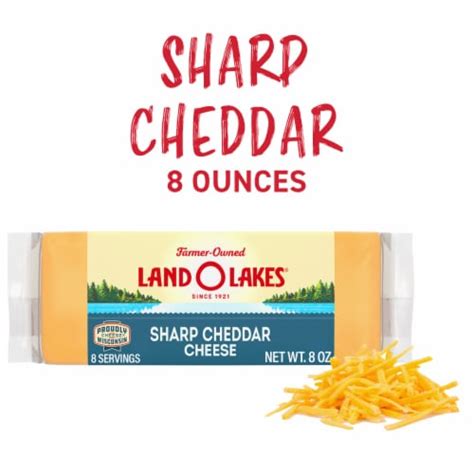 Land O Lakes® Sharp Cheddar Block Cheese, 8 oz - Kroger