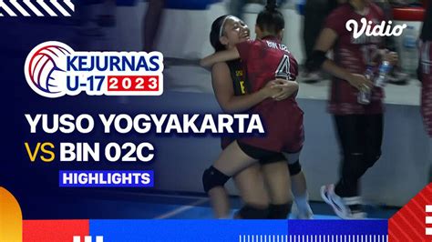 Semifinal Putri Yuso Yogyakarta Vs Bin C Highlights Kejurnas