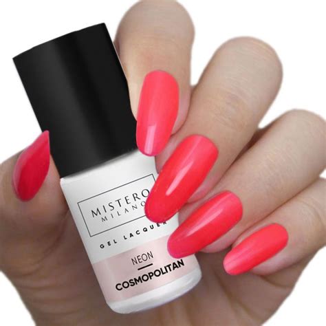 Czerwony Lakier Hybrydowy Neon Cosmopolitan Ml Mistero Milano