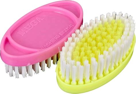 Mega Cloth Washing Brush Soft Pack Of 2 Multicolour Amazon In Home