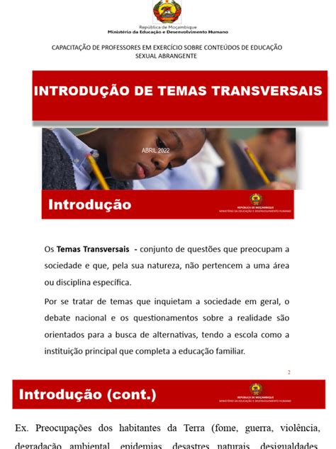 Capacitação em Temas Transversais na Educação | PDF | Carreira e ...