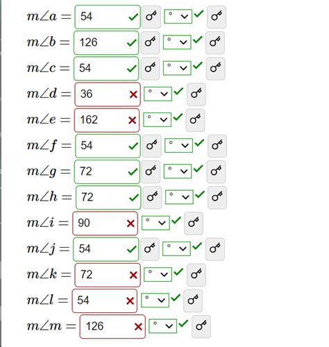 Solved Calculate The Measure Of Each Lettered Angle In The Chegg