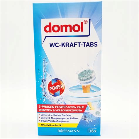 Domol Tabletki Do Czyszczenia Toalety WC 16 Szt Z NIEMIEC 15022787931