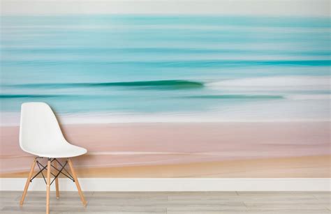 Beach Haze Wallpaper Mural | Hovia UK | Beach wall murals, Wall murals ...