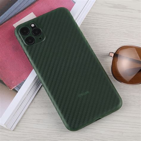 For Iphone Pro Max Carbon Fiber Texture Pp Protective Case Green