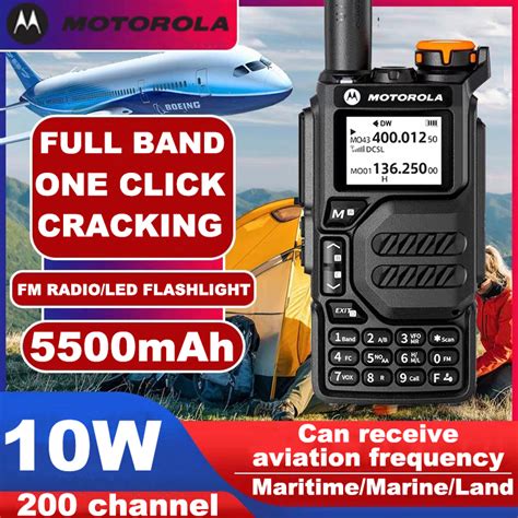 Jual HT Motorola X8 Walkie Talkies 10W High Power 5500mAh 200 Channel