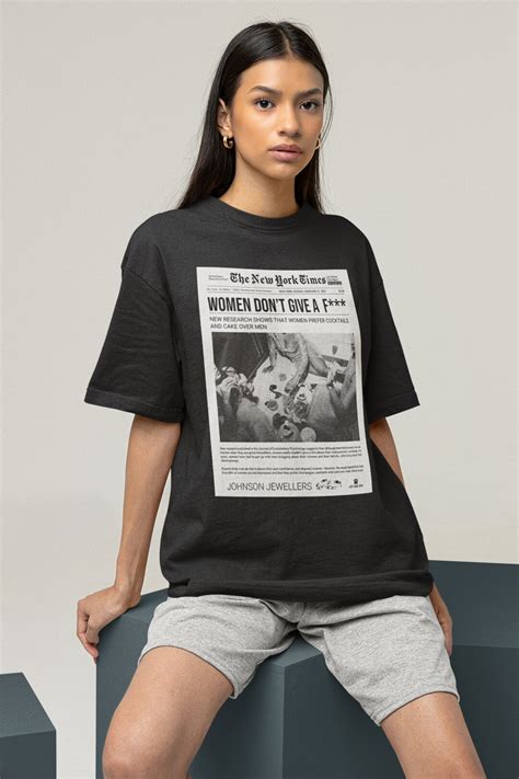 Funny T Shirt Woman S Short Sleeve Tee Woman Don T Give A Fuck Shirt Unisex Jersey Short