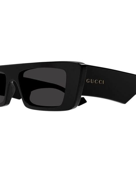 Gucci Rectangle Frame Sunglasses In Black For Men Lyst