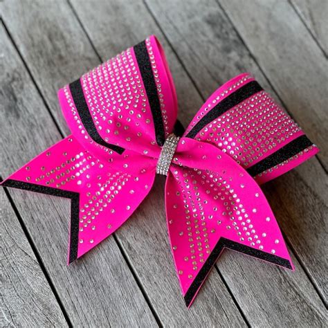 Hot Pink Cheer Bow Etsy