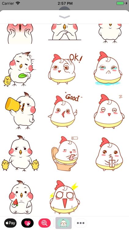 Funny Chicky Animated Stickers By Mai Dao