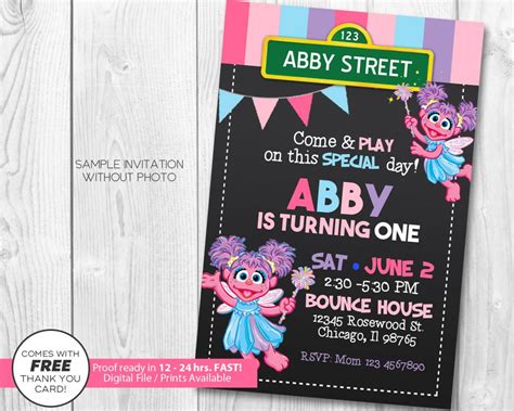 Abby Cadabby Invitation My Party Templates