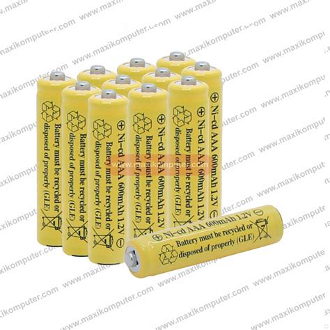 Baterai Aaa Rechargeable Ni Cd Mah V A Battery Maxi Komputer