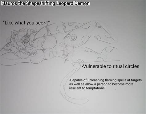 (OCs) Flauros the Shapeshifting Leopard Demon and Bathym the Many Hands