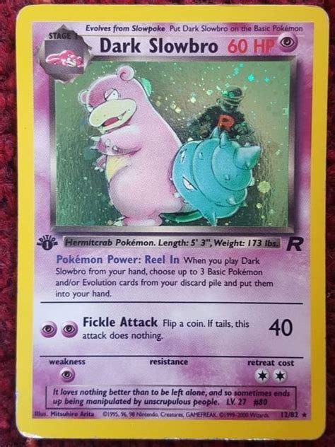 Pokemon Karte Dark Slowbro 1 Edition Kaufen Auf Ricardo