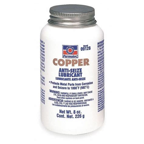 Permatex Anti Seize Compound Copper 8 Oz Bottle 09128 Zoro