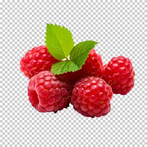 Premium Psd Fresh Raspberry Isolated On Transparent Background