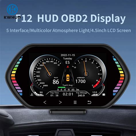 F12 HUD OBD2 Wy Wietlacz Head Up On Komputer Pok Adowy Pr Dko Ciomierz