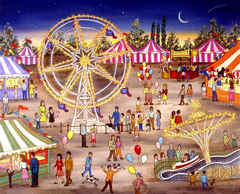 Ferris Wheel at the Carnival Painting by Linda Mears - Fine Art America