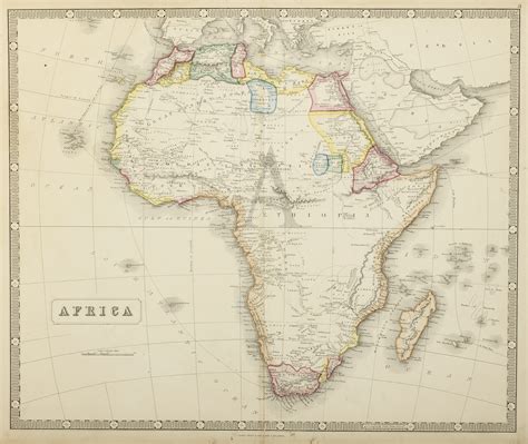 Africa - Antique Print Map Room