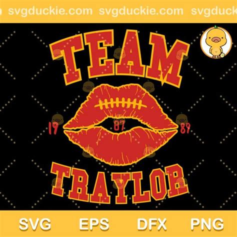 Team Traylor Taylor Swift Travis Kelce SVG, Team Traylor Kiss SVG ...