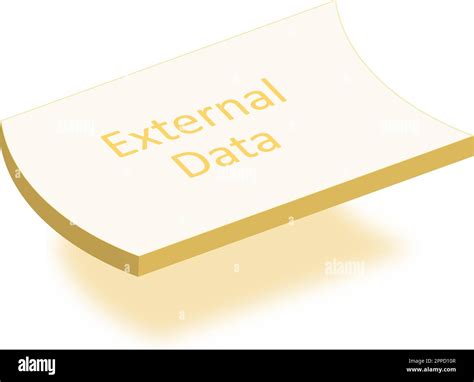 D Floating Flowchart Elements External Data Stock Vector Image Art