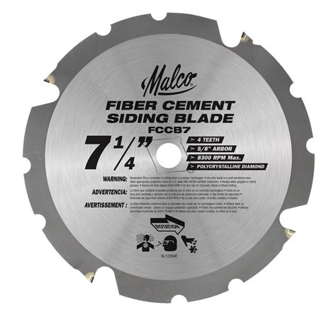 Circular Saw Blade Fiber Cement Malco Tools