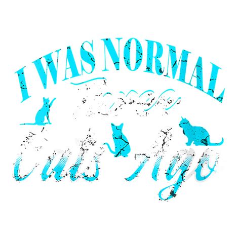 Womens Funny Cats I Was Normal Three Cats Ago Funny Best Cat Lover V N