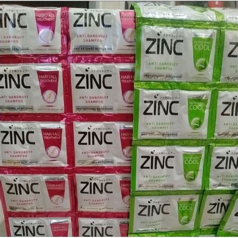 Jual Zinc Shampoo Sachet Isi 12 Set Shopee Indonesia