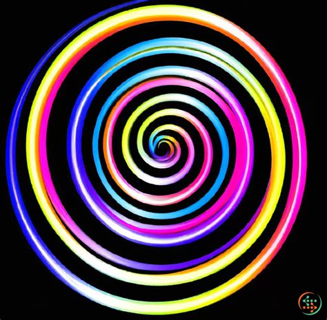 Neon Rainbow Hypnosis Spiral Artificial Design