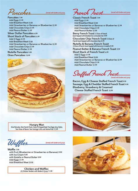 Our Menus | Country House Diner Restaurant