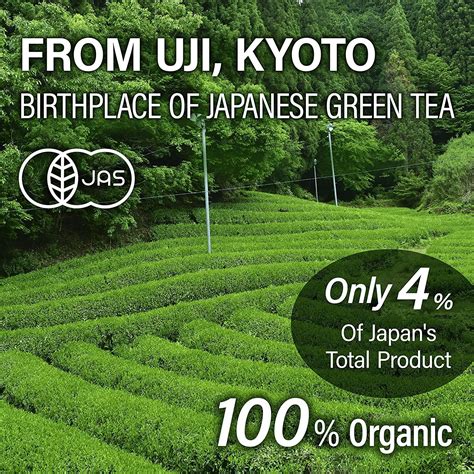 JAS Certified Organic Japanese Sencha Green Tea Leaves - 80g Bag from