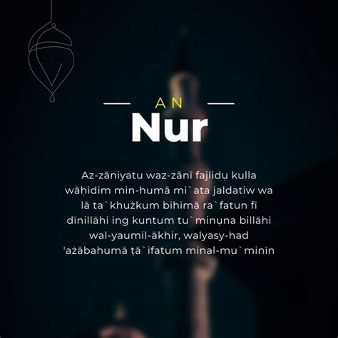 Surat An Nur Ayat 2 Latin Arab Dengan Terjemahan