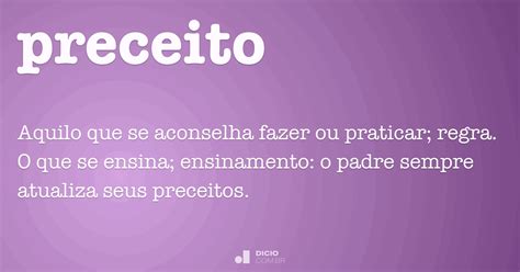 O Que É Um Preceito