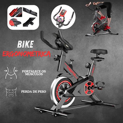 Bike Ergometrica Para Casa - Bike Ergométrica Sport com Monitor Digital – Treino Completo em Casa ...