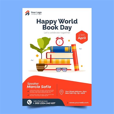 Шаблон Плаката Ко Дню Книги Изображения – скачать бесплатно на Freepik