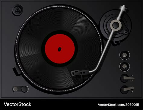 Vintage vinyl player Royalty Free Vector Image