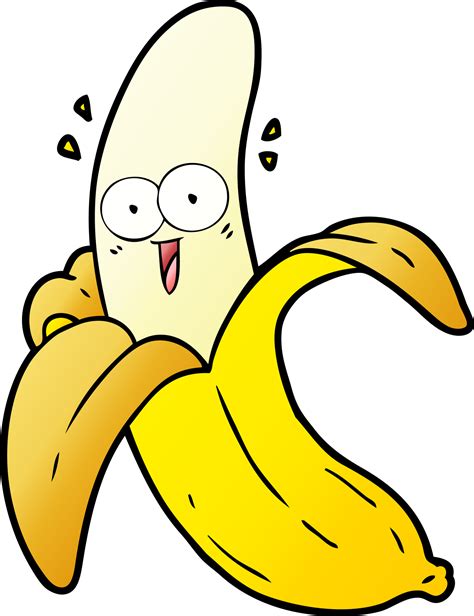 cartoon crazy happy banana 40267327 PNG