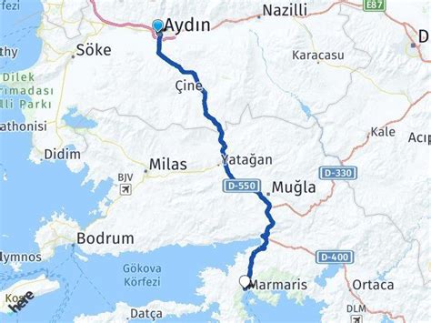 Aydın Marmaris Muğla Arası Kaç Km Saat Yol Tarifi