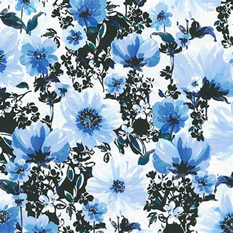 Ткань для пэчворка PEPPY WILD BLUE 50 x 55 см 150 г/кв.м ± 5 100% ...