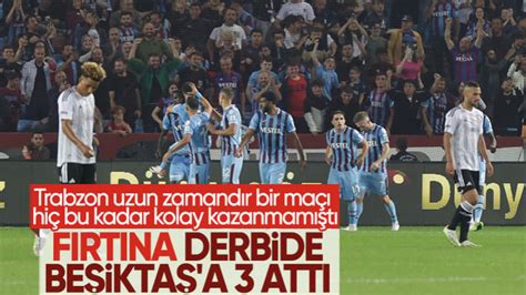 Trabzonspor evinde Beşiktaşı devirdi