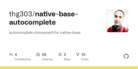 GitHub Thg303 Native Base Autocomplete Autocomplete Component For