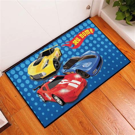 Tapete Porta Hot Wheels Infantil Personalizado 80 X 40 Elo7