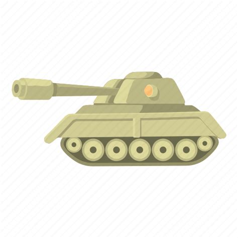 Cartoon, defense, heavy, military, power, tank, war icon - Download on ...